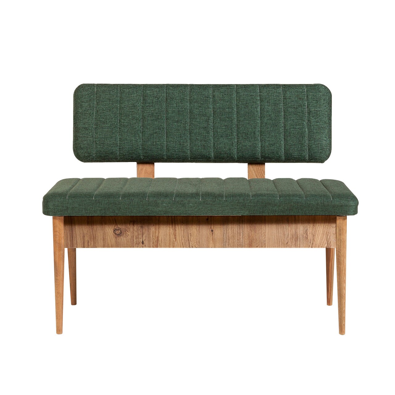 Bancheta cu spatar, Vina 1070-2, Vella, Green, Atlantic, 110x40x85 cm - imagine 7
